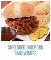 Shredded BBQ Pork Sandwiches